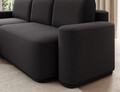 Coltar extensibil stanga 4 locuri ELTAP, Aurumm, 285x180x92 cm, lemn/poliester, gri antracit
