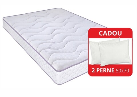 Saltea super ortopedica tri flexa lavanda therapy, 12+3+3 memory 160 x 200 cm
