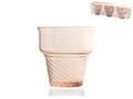 Set 3 pahare Cornet, Pasabahce, 245 ml, sticla, roz