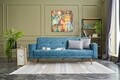 Canapea extensibila Dublin, Balcab Home, 3 locuri, 214x75x90 cm, lemn, turocaz
