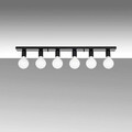 Lustra, Fulgor, 942FLG2503, Metal, Alb/Negru