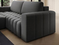 Coltar extensibil stanga 4 locuri ELTAP, Bon-21, Bonett, 250x175x92 cm, lemn/poliester, gri