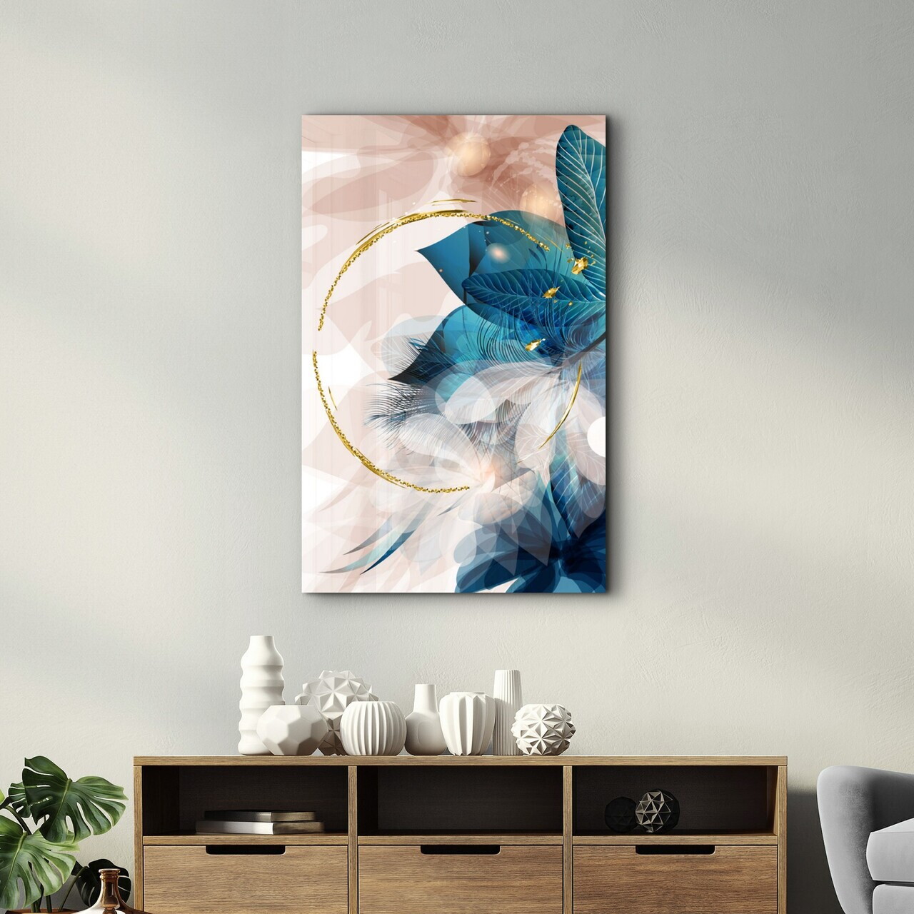 Tablou decorativ, CAM-1090, Dimensiuni: 46 x 72 cm, Multicolor — imaginea 3
