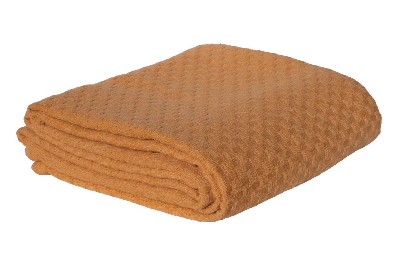 Cuvertura pique Single, Hasır - Caramel, ICF Bedroom, Bumbac