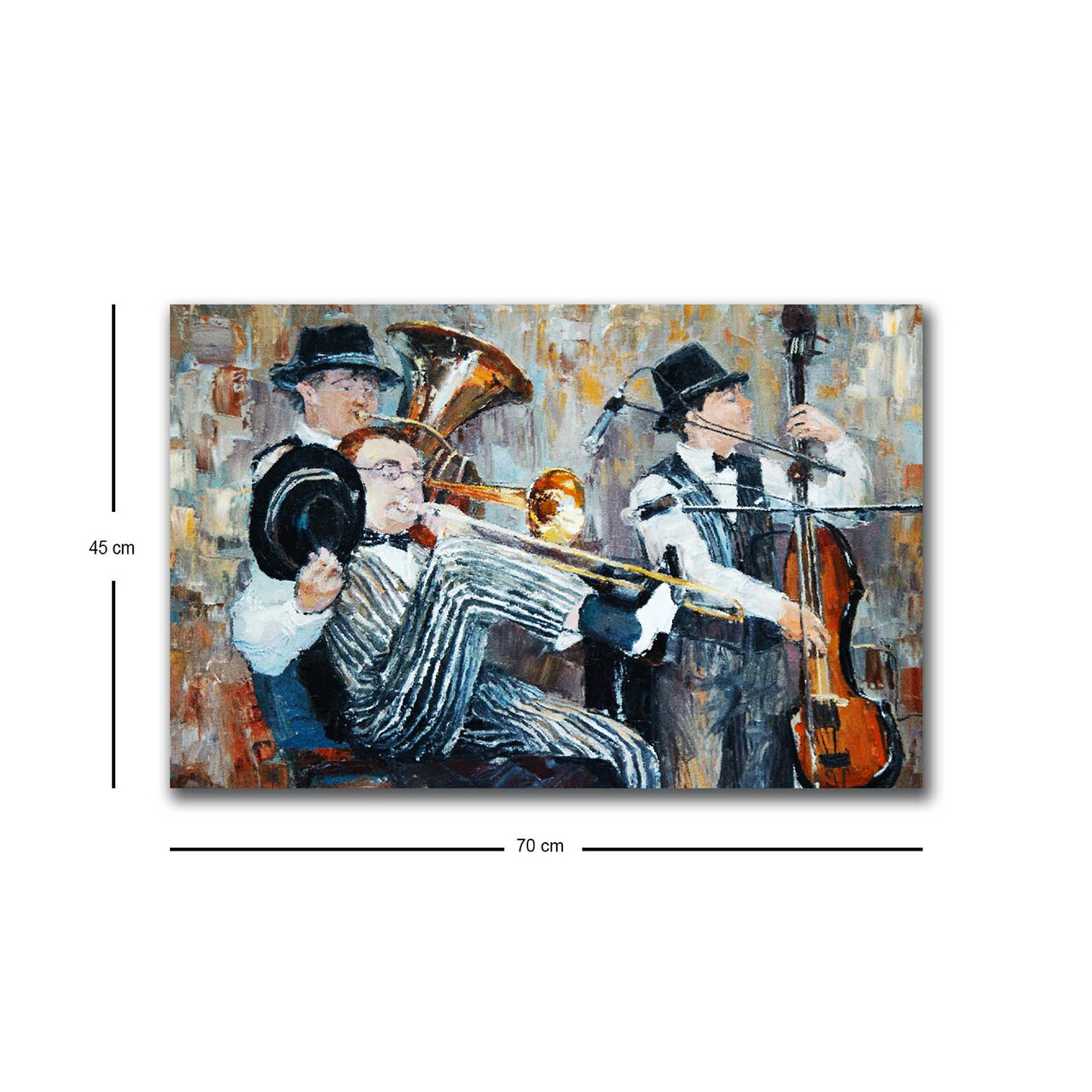 Tablou decorativ cu lumina LED, 4570MDACT-019, Dimensiune: 45 x 70 cm, Multicolor - view 4