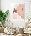 Tablou decorativ Lady -B, Mauro Ferretti, 80x100 cm, lemn pin/canvas pictat manual