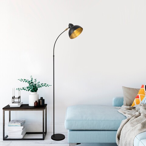 Lampadar, varzan - 10855, fulgor, 20 x 43 x 162 cm, 1 x e27, 15w, negru