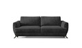 Canapea extensibila 3 locuri ELTAP, Meg20, Megis, 242x95x90 cm, lemn/poliester, gri inchis