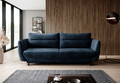 Canapea extensibila 4 locuri ELTAP, SO-SIL-40NU, Silva, 236x95x90 cm, lemn/poliester, albastru inchis