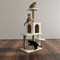 Casă pentru pisici, Paws & Whiskers, Bella, MATERIAL TEXTIL WELSOFT, Alb