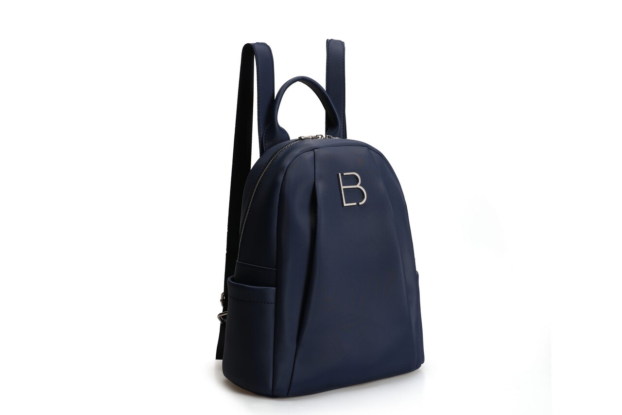 Rucsac, Lucky Bees, 365 Dark Blue, piele ecologica, bleumarin