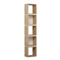 Biblioteca Multi, Decortie, 32x22x167 cm, maro/alb