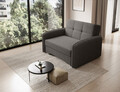 Canapea extensibila 1 loc, ELTAP, Laine, 102x109x84 cm, lemn/poliester, gri inchis