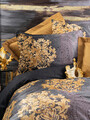 Lenjerie de pat dubla Super King (FR), 3 piese, Jadira - Beige, Cotton Box, Bumbac Satinat
