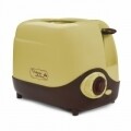 Prajitor de pâine Vintage Cream Jocca, 600-700W, 16 x 18 x 26 cm, galben/maro