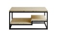 Masuta de cafea ELTAP, Marlo, 100x60x48 cm, PAL, negru/stejar