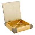 Cutie pentru bijuterii, Brighde, Creaciones Meng, 20x20x6 cm, aluminiu