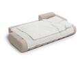 Coltar extensibil dreapta 3 locuri, Linz, Cosmopolitan Design, 275x142x84 cm, cotiera stanga, tesatura structurata, bej sand