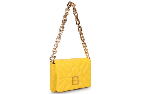 Geanta, lucky bees, 520 yellow, piele ecologica, galben