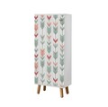 Set de mobilier pentru hol, Hanah Home, Vegas White, Alb / Verde de mare