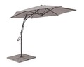 Umbrela pentru gradina / terasa, Sorrento, Bizzotto, Ø 300 cm, stalp Ø 48 mm, otel/poliester, grej