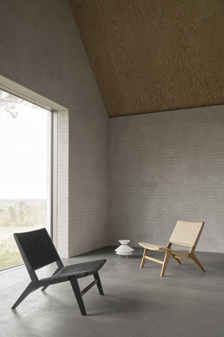 Fotoliu Carson, Actona, 64x79x72 cm, lemn de stejar, negru mat - view 8