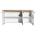 Consola, Tuvalle, Tuval 067, 150x76x39 cm, Stejar / Alb