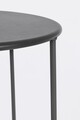 Masuta de cafea pentru gradina/terasa Austin, Bizzotto, D35x63 cm, otel, invelis e-coating, finisaj mat, antracit