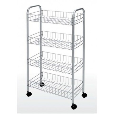 Cărucior cu 4 rafturi bucătărie/baie Metaltex Sprinter