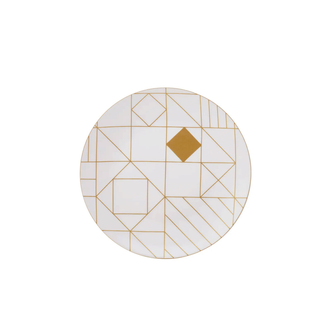 Serviciu de masa, Hermia, 216KRC1160, Nu este potrivit pentru cuptorul cu microunde / Nu este potrivit pentru mașina de spălat vase, Alb/Auriu - 3 | YEO