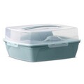 Set complet pentru picnic pentru 6 persoane, 32 piese, Domotti, plastic, verde/transparent