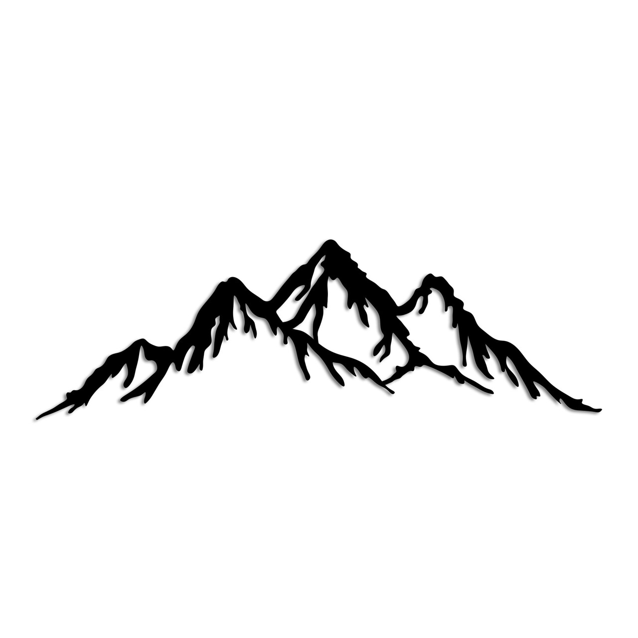 Decoratiune de perete, Mountain, 70 x 22 cm, Negru - view 5