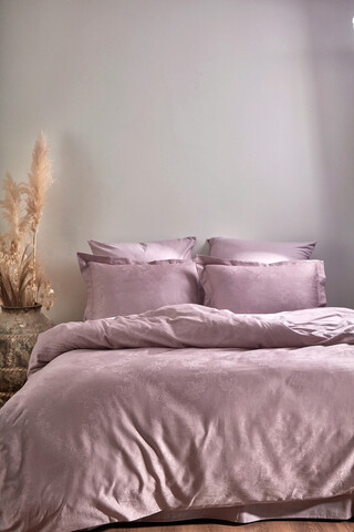 Lenjerie de pat dubla, Hoten - Violet, Primacasa by Türkiz, Bumbac Satinat