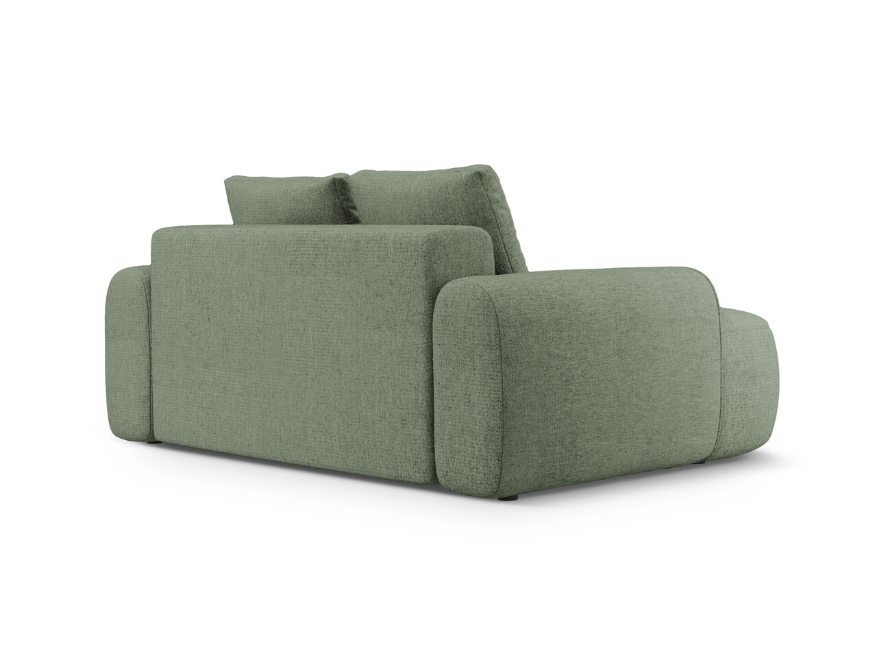 Canapea 2 locuri, Linz, Cosmopolitan Design, 175x100x84 cm, tesatura structurata, verde oliv inchis