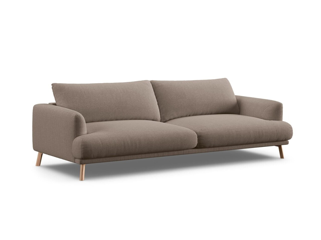 Canapea 4 locuri, Naomi, Micadoni Home, 230x95x75 cm, tesatura structurata, cappuccino — imaginea 5
