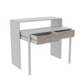 Birou Study, Kalune Design, 99x66x88 cm, PAL, alb