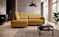 Coltar extensibil stanga 3 locuri ELTAP, LT-45MAN, Barea, 208x160x100 cm, lemn/poliester, mustar