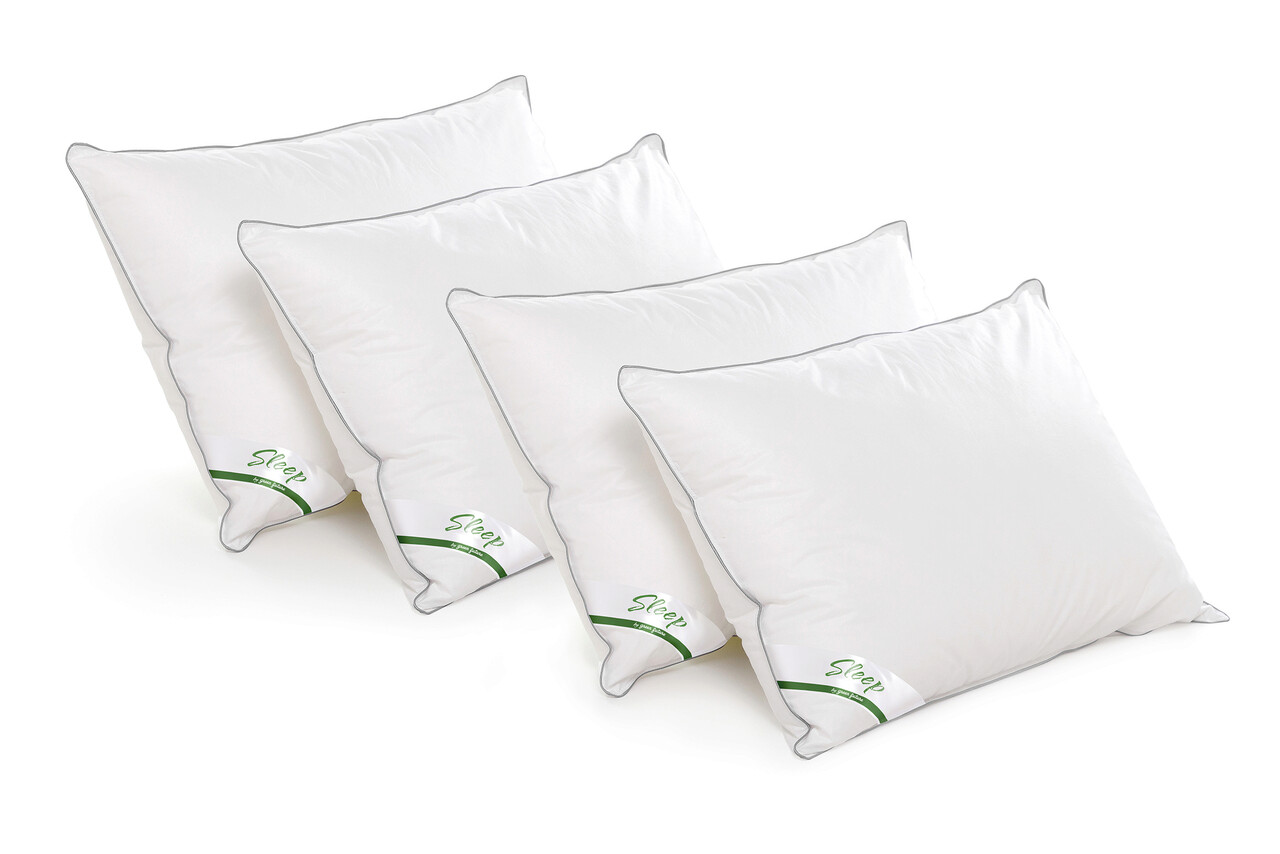 Set 4 perne Sleep by Green Future 10% puf gasca 90% pana de gasca, 50x70 cm