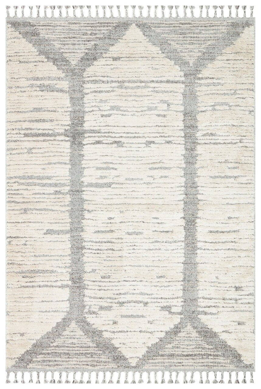 Covor, Sdy 01, 200x300 cm, Polipropilena, Alb/Gri - 1 | YEO