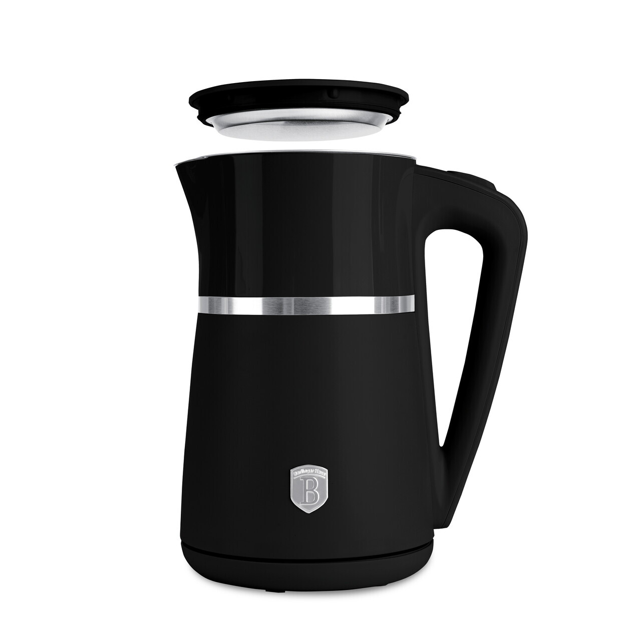 Ceainic electric cu pereti dubli Berlinger Haus, Matte Black, 21.6x15.5x26.2 cm / 1.7 L, plastic/inox, negru mat - imagine 3
