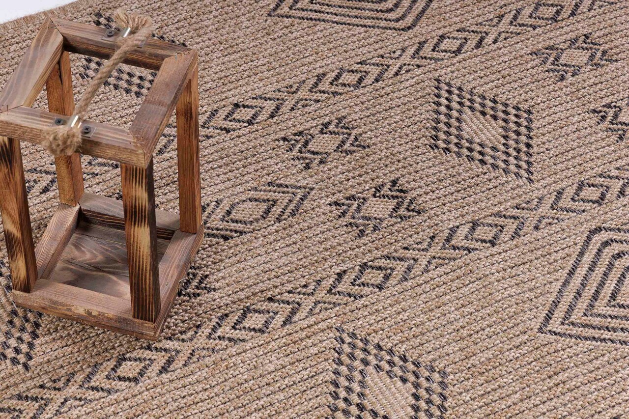 Covor, 08704B, 120x170 cm, Polipropilena, Antracit / Crem - 2 | YEO