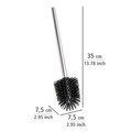 Perie toaleta, Wenko, 7.5 x 35 cm, inox/silicon
