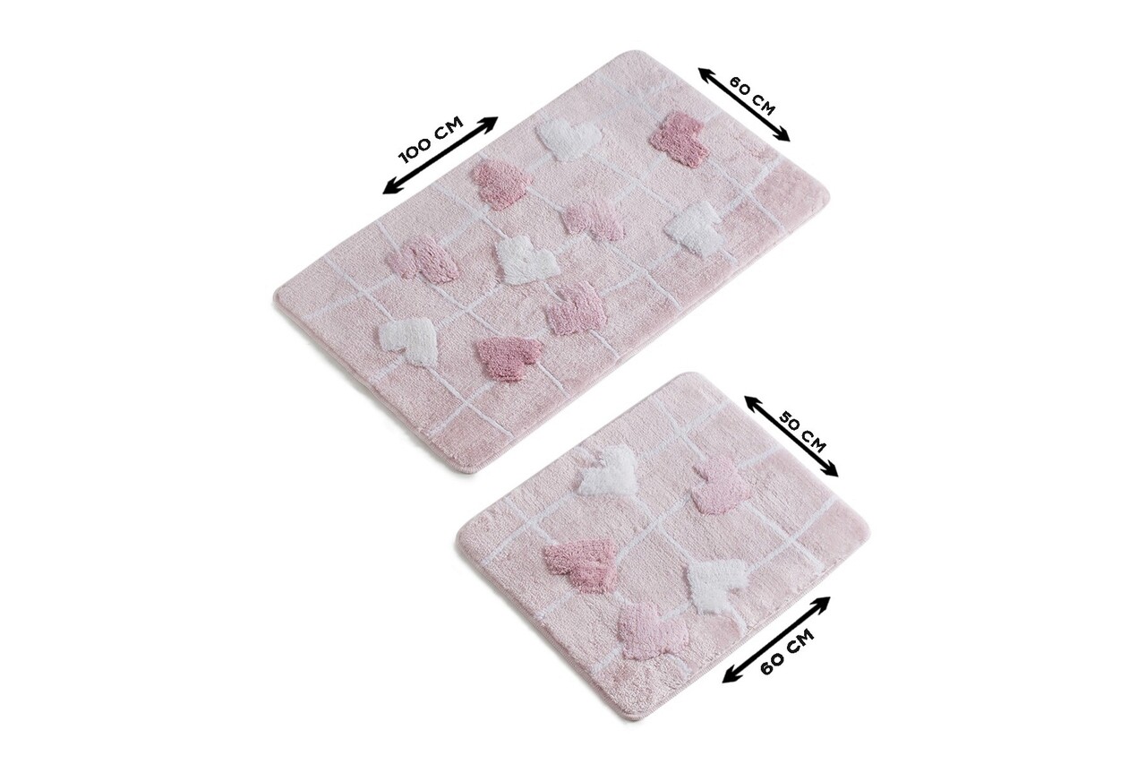 Set covorase de baie 2 piese, Chilai Home, Kalbim, Acril, Multicolor - 2 | YEO