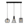 Lustra, Fulgor, 942FLG1251, Metal, Negru/Maro antic