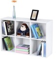 Biblioteca cu 6 compartimente, Vasagle, 65.5x30.5x97.5 cm, PAL, alb