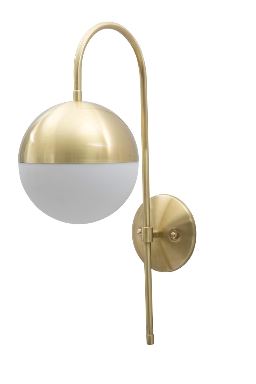 Aplica de perete Glamy Street, Mauro Ferretti, 1 x E14, 40W, 19x31x51 cm, fier/sticla - 1 | YEO
