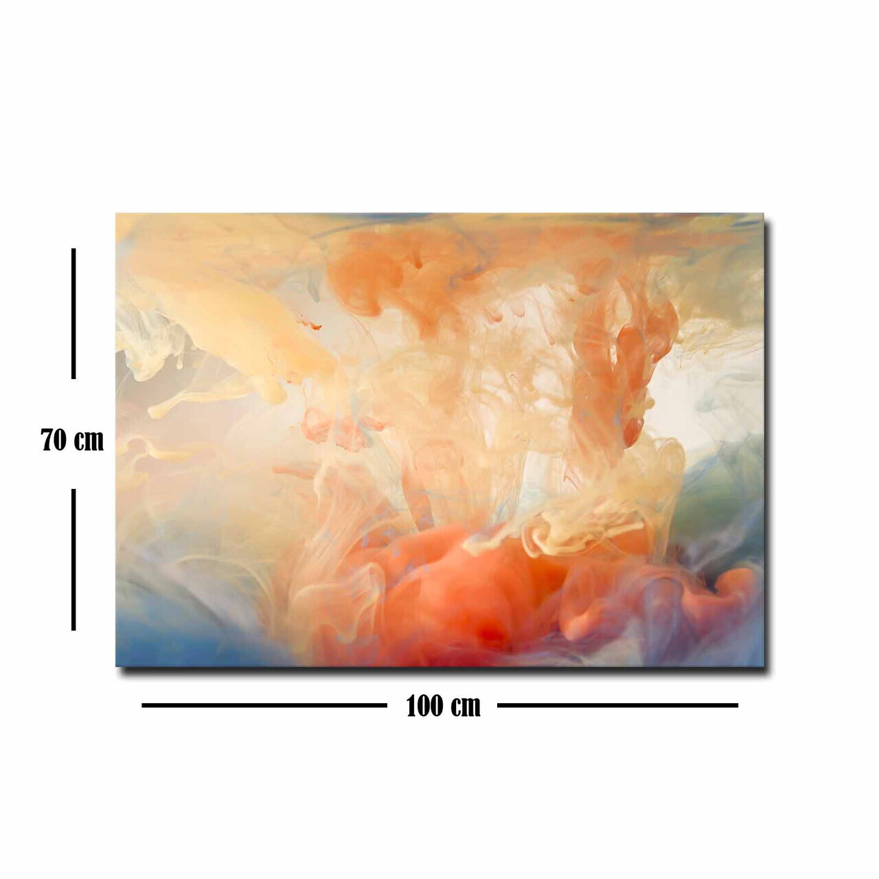 Tablou decorativ, 70100ABSC, Canvas, Lemn, Multicolor — imaginea 4