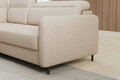 Coltar extensibil stanga 3 locuri ELTAP, LT-18MAN, Barea, 208x160x100 cm, lemn/poliester, bej deschis