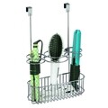 Suport pentru uscator de par si accesorii Classico, iDesign, fixare pe usa, 27x12.5x25.5 cm, otel