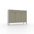 Comoda ADRK, Tili 3D 3S, 124.5x40.8x95 cm, PAL laminat, verde eucalipt